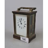 Brass carriage clock