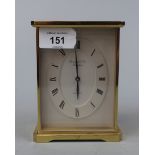 Garrard and Co carriage clock with quartz movement