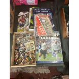 Collection of football annuals, books and programmes together with a collection of England,