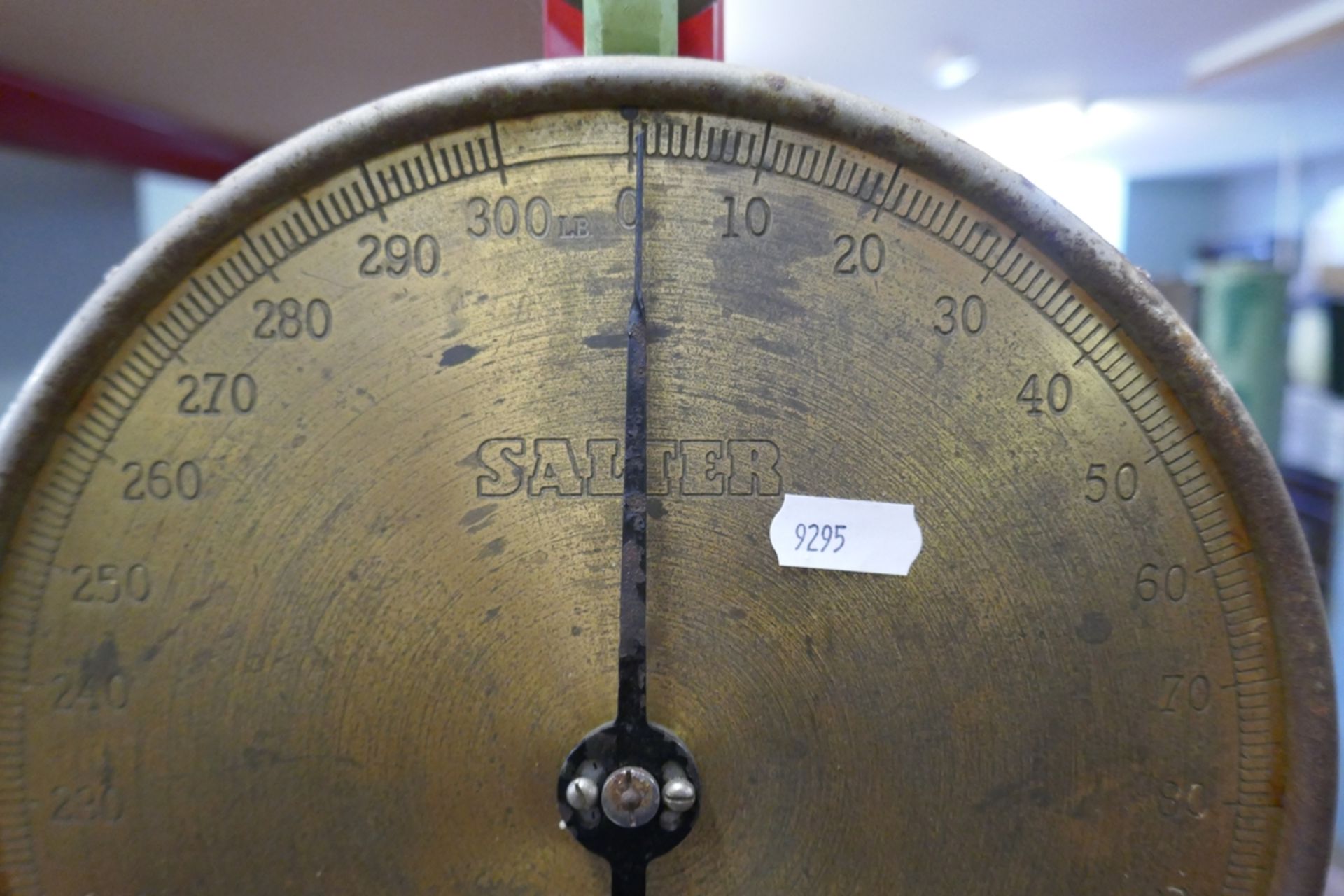 Salter 300lb brass butchers scales - Image 2 of 2