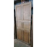Oak panelled door