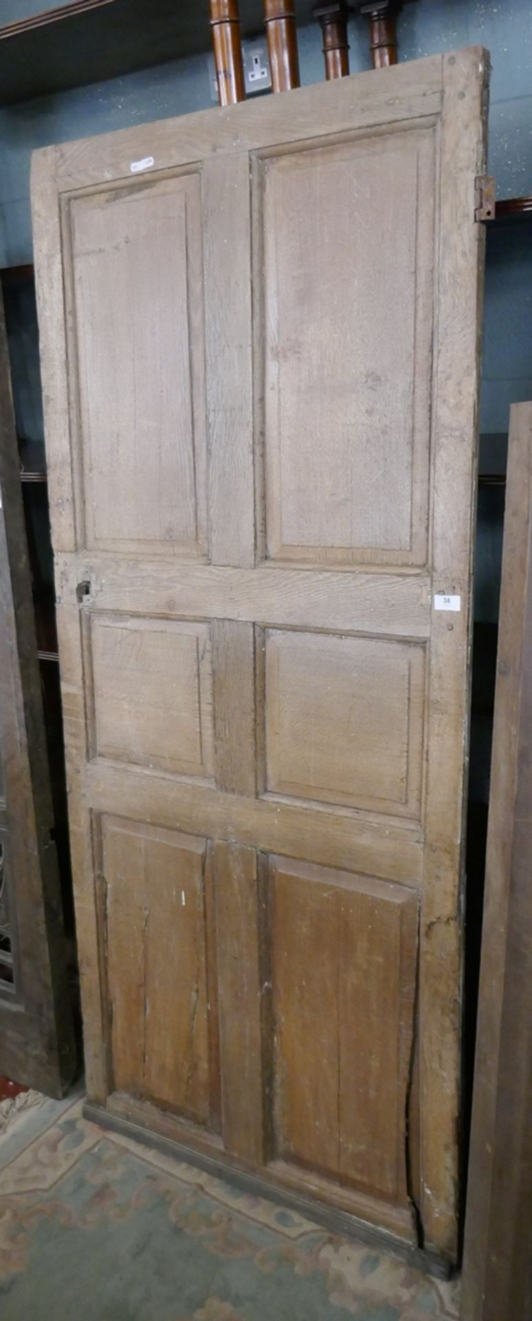 Oak panelled door