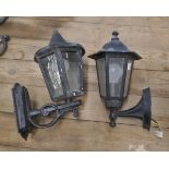 Pair of outside wall lights