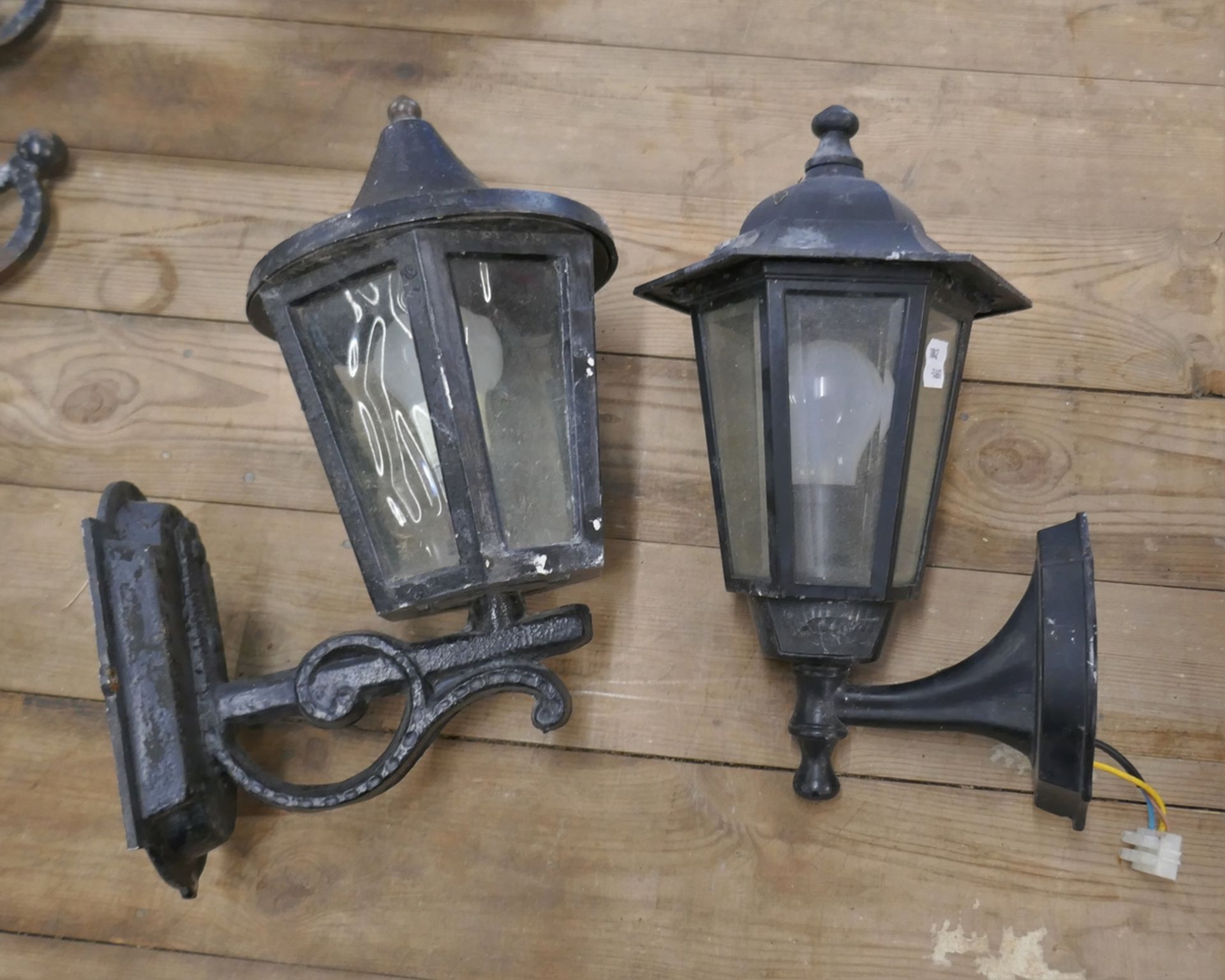 Pair of outside wall lights