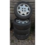 Set of 4 VW La Castallette 14? alloy wheels with tyres