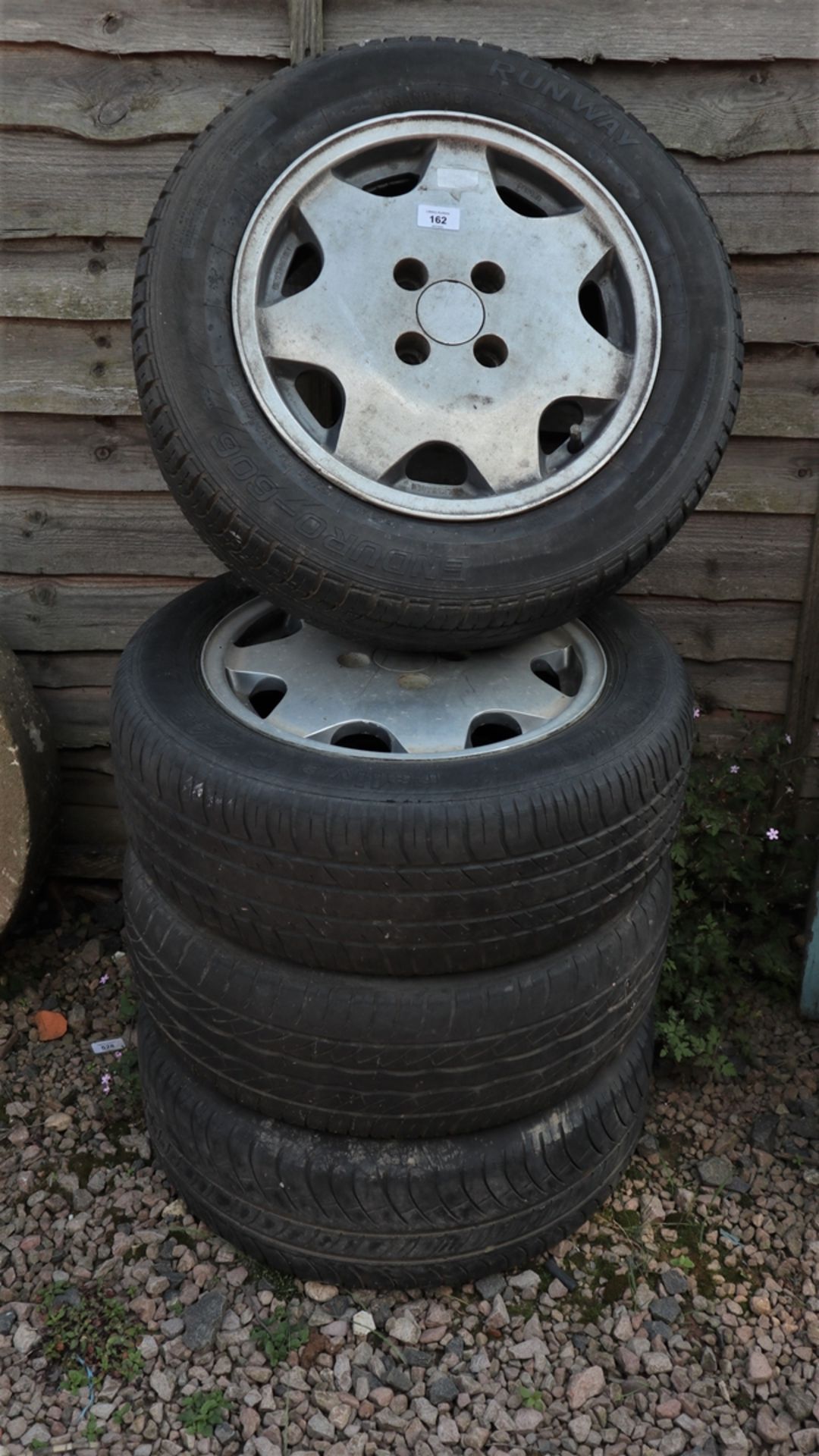 Set of 4 VW La Castallette 14? alloy wheels with tyres