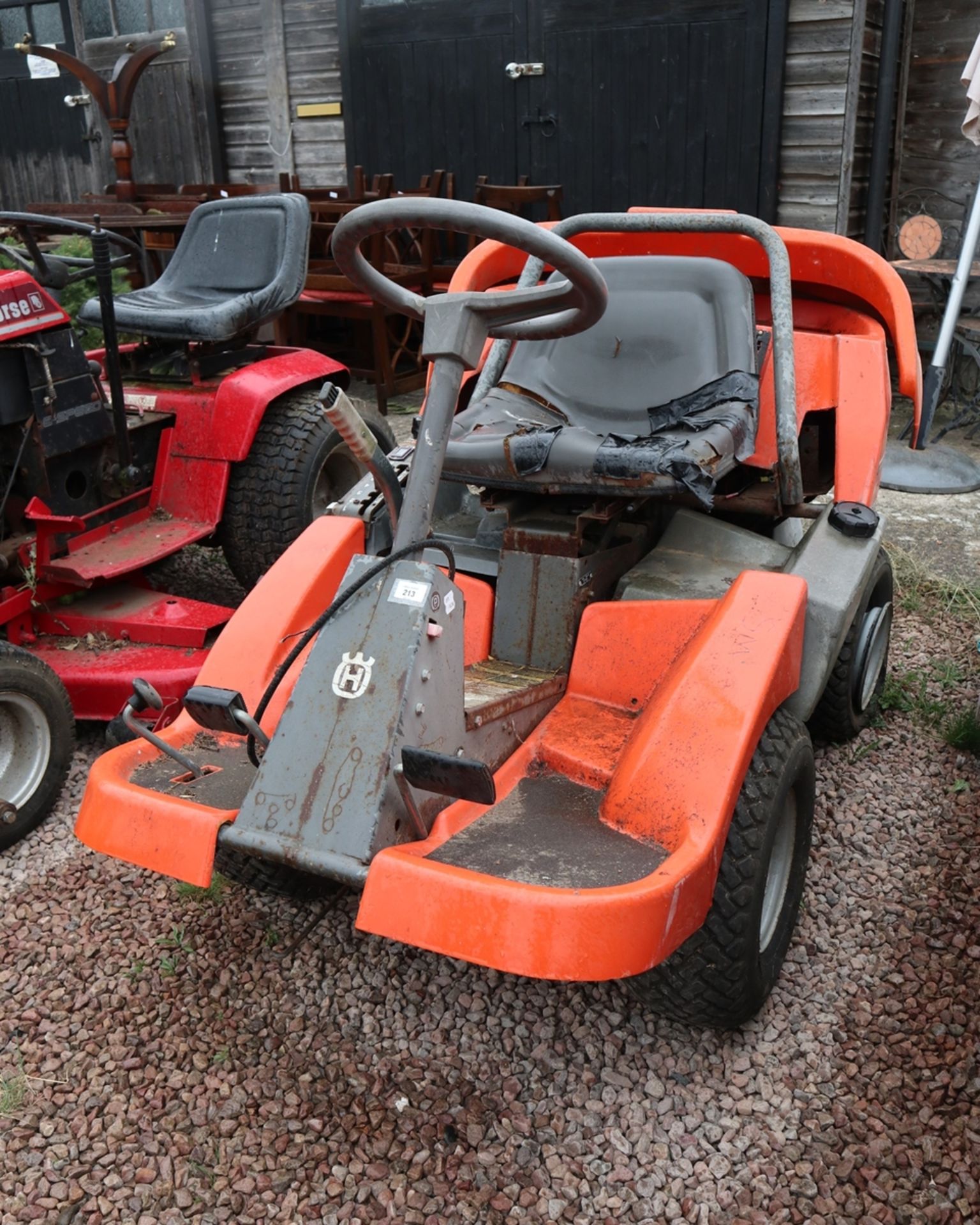 Husqvarna ride on lawn mower - non runner as found