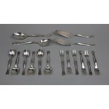 Bvlgari/Bulgari 16 pieces of hallmarked silver cutlery - Approx weight 1.22Kg