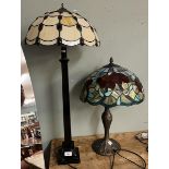 2 Tiffany style lamps