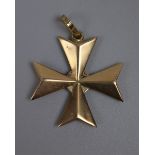 18ct gold cross - Approx weight 3.2g