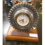 Automotive mantle clock presented to Nick Scheele by Rolls Royce