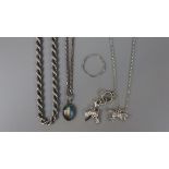 Collection of silver jewellery - Approx weight 40g