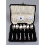 Set of hallmarked silver teaspoons