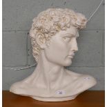 Italian porcelain bust of David