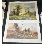 2 Alan Crawshaw prints Spring air & All done