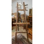 Antique large artist easel