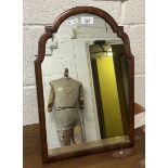 Antique mirror - H: 49cm W: 33cm approx