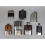 Collection of hip flasks