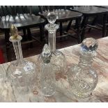 Collection of decanters etc
