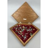 Jewellery box and contents to include earrings, brooches and pendants etc