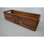 Wooden egg box