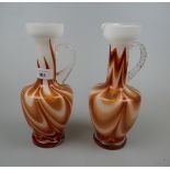 Pair of Italian glass vases