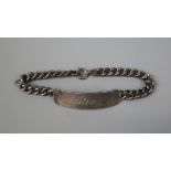 Silver ID bracelet