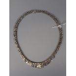 Heavy silver necklace - Approx weight: 86g