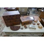 Collection of wooden items to include chest etc