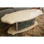 Contemporary marble effect coffee table