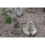 Collection of stone animal ornaments