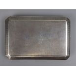 Hallmarked silver cigarette case - Approx weight: 171g