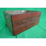 Wooden advertising crate