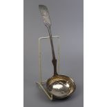 Hallmarked silver ladle - Approx weight: 118g