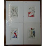 4 signed L/E prints in mounts by Tim Bulmer
