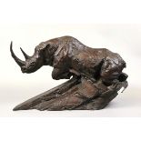 Bronze - Charging Rhinoceros by Dylan Lewis (widely recognised as one of the world's foremost