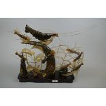 Oriental horn shrimp display