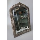 Large hallmarked silver vanity mirror - Approx size: H 62cm W 42cm
