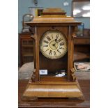 Wooden cased clock