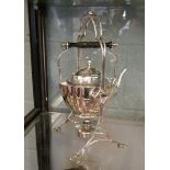 Silverplate spirit kettle