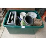 Collection of garden pots etc