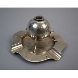 Hallmarked silver unusual ashtray with lighter - Approx weight: 95g