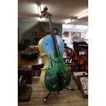 Quirky, hand painted cello