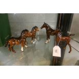 4 Royal Doulton horse figurines
