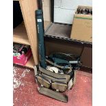 Various fishing equipment to include Sierra tackle bag, fishing waistcoat, 2 landing nets and