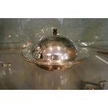 Keswick school of art silverplate lidded serving bowl