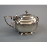 Georgian hallmarked silver mustard pot - Approx weight without liner: 105g