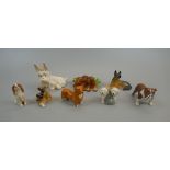 8 Beswick dog figurines