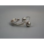 Heavy silver bangle