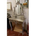 Silver French style dressing table A/F